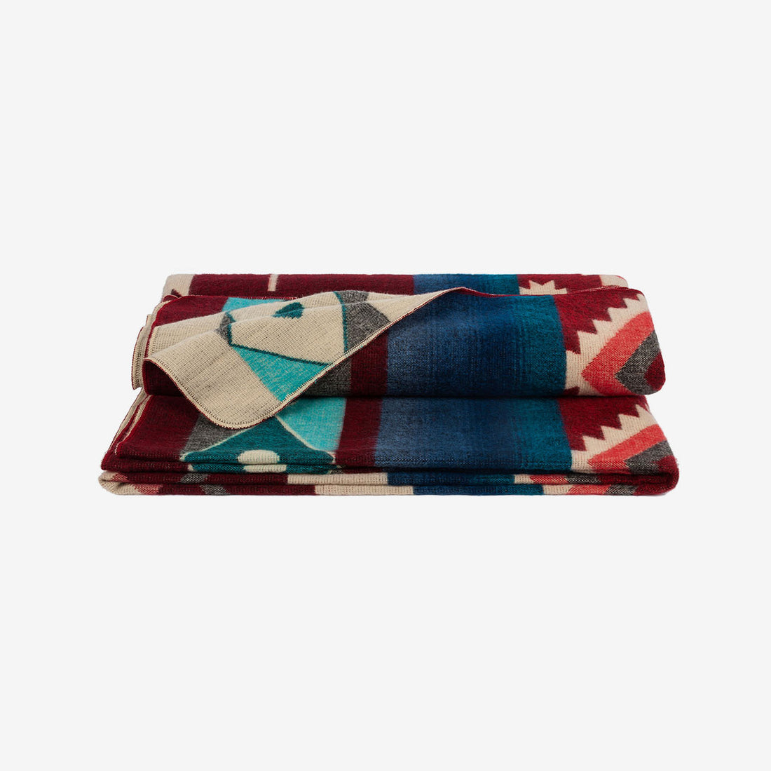 Alpaca Loca Wolldecke - Wine Red