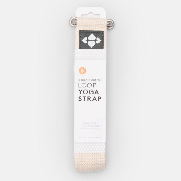 Yogagurt Loop aus Bio-Baumwolle 183 cm - Natural