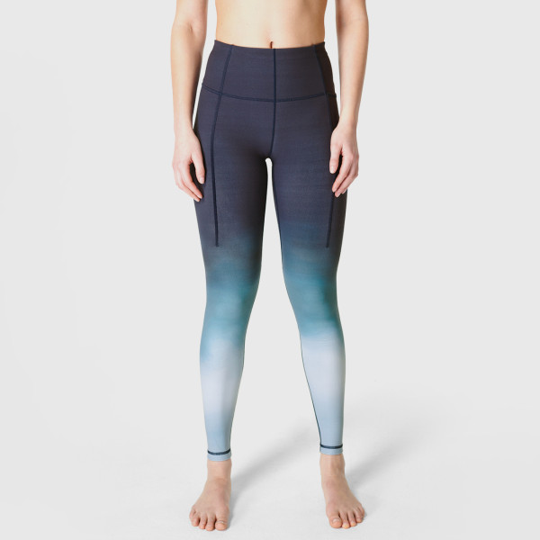 Super Soft Yoga Leggings - Blue Gradient Placement